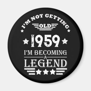 Personalisierte Vintage 65. Geburtstagsparty Magnet