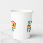 Personalisierte Vintage 65. Geburtstagsparty Pappbecher (Rechts)