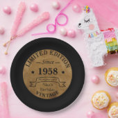 Personalisierte Vintage 65. Geburtstagsparty Pappteller (Party)