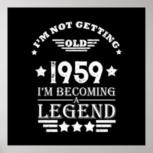 Personalisierte Vintage 65. Geburtstagsparty Poster