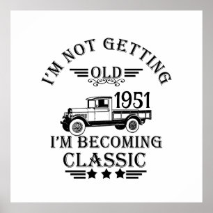 Personalisierte Vintage 65. Geburtstagsparty Poster