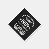 Personalisierte Vintage 65. Geburtstagsparty Serviette (Ecke)