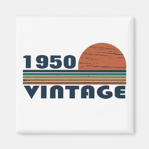 Personalisierte Vintage 75. Geburtstagsparty Magnet