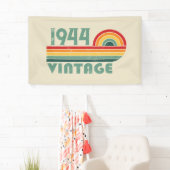 Personalisierte Vintage 80. Geburtstagsgeschenke Banner (Insitu)