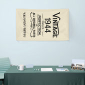 Personalisierte Vintage 80. Geburtstagsgeschenke s Banner (Messeveranstaltung)