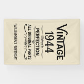 Personalisierte Vintage 80. Geburtstagsgeschenke s Banner (Horizontal)