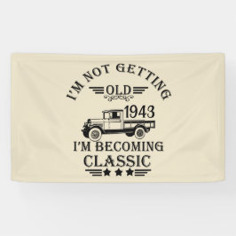 Personalisierte Vintage 90. Geburtstagsparty Banner