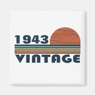 Personalisierte Vintage 90. Geburtstagsparty Magnet