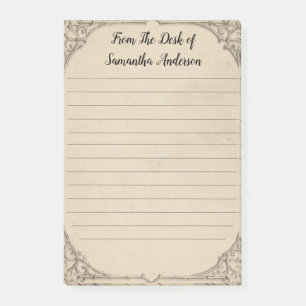 Personalisierte Vintage-Antik-Distressed-Persönlic Post-it Klebezettel