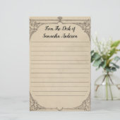 Personalisierte Vintage antike gestört Briefpapier (Stehend Vorderseite)