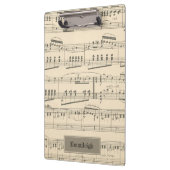 Personalisierte Vintage Antikmusik Klemmbrett (Links)