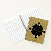 Personalisierte Vintage Art-Déco-Programme und -Mu Notizbuch (Innenseite)