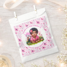 Personalisierte Vintage Baby Girl Pink Babydusche
