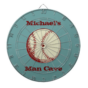 Personalisierte Vintage Baseball-Dartboard Dartscheibe