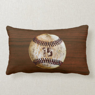Personalisierte Vintage Baseball-Kissen Lendenwirb Lendenkissen