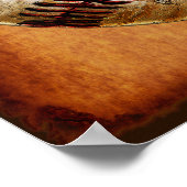 PERSONALISIERTE Vintage Baseball Man Cave Decke Poster (Ecke)