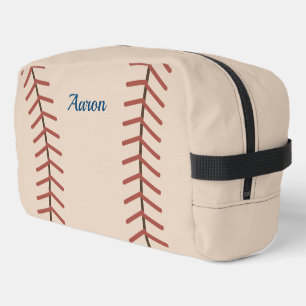 Personalisierte Vintage-Baseball-Reisetasche Waschbeutel