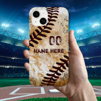 Personalisierte Vintage Baseball-Telefonfälle