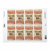 Personalisierte Vintage Baseballnummer Retro (Vorne)