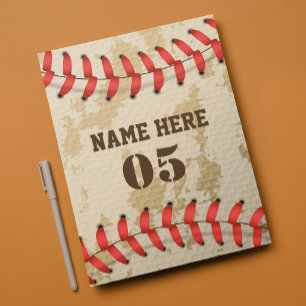 Personalisierte Vintage Baseballnummer Retro Briefbogen