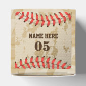 Personalisierte Vintage Baseballnummer Retro Geschenkschachtel (Oben)