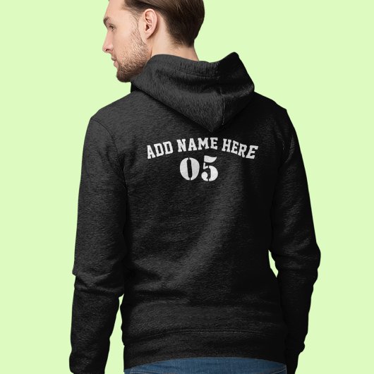 Personalisierte Vintage Baseballnummer Retro Hoodie