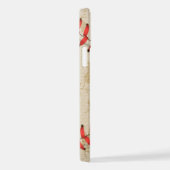 Personalisierte Vintage Baseballnummer Retro iPhone Hülle (Rechte Seite)