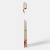 Personalisierte Vintage Baseballnummer Retro iPhone Hülle (Linke Seite)