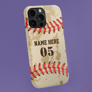 Personalisierte Vintage Baseballnummer Retro iPhone 11Pro Hülle