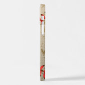 Personalisierte Vintage Baseballnummer Retro iPhone Hülle (Linke Seite)