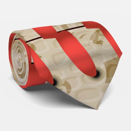 Personalisierte Vintage Baseballnummer Retro Krawatte (Gerollt)