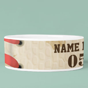 Personalisierte Vintage Baseballnummer Retro Napf