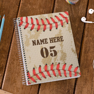 Personalisierte Vintage Baseballnummer Retro Planer