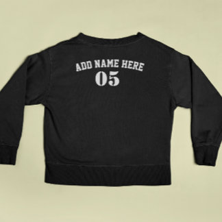 Personalisierte Vintage Baseballnummer Retro Sweatshirt
