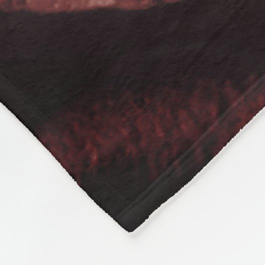 Personalisierte Vintage Blush-Rose Fleecedecke (Ecke)