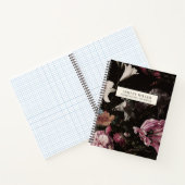 Personalisierte Vintage botanische Blume Notizblock (Innenseite)