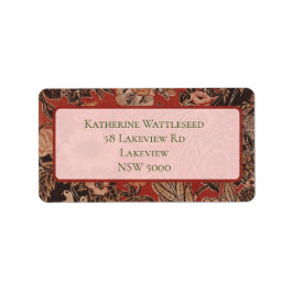 Personalisierte Vintage botanische Viktorianische  Adressaufkleber