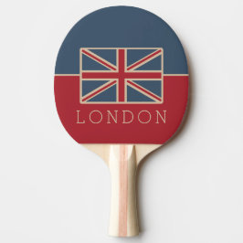 Personalisierte Vintage britische Flagge Tischtennis Schläger