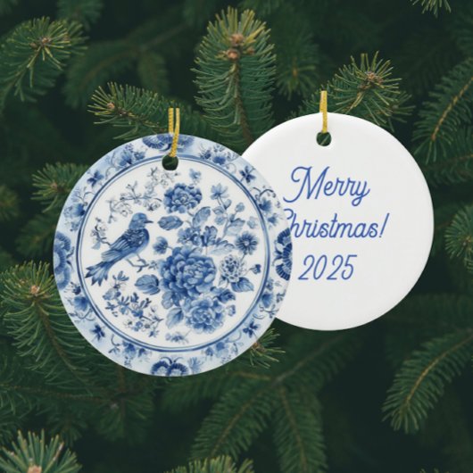 Personalisierte Vintage Chinoiserie Teller Keramik Ornament