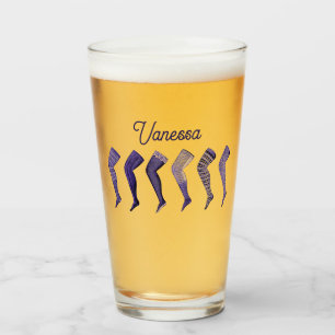 Personalisierte Vintage-Damenstrümpfe Glas