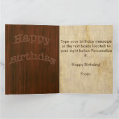 Personalisierte Vintage der Karte (Innenseite)