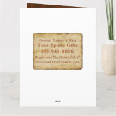 Personalisierte Vintage der Karte (Rückseite)