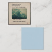 Personalisierte Vintage Diageschäftskarte Quadratische Visitenkarte (Vorne/Hinten)