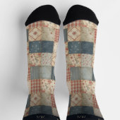 Personalisierte Vintage-Erinnerungsdecke mit indiv Socken (Oben)