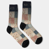 Personalisierte Vintage-Erinnerungsdecke mit indiv Socken (Rechts)