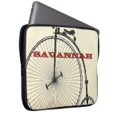 Personalisierte Vintage Fahrrad-Liebe 15 Zoll Lapt Laptopschutzhülle (Vorne Rechts)