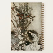 Personalisierte Vintage Fairies Art Dotted Journal Notizblock (Rückseite)