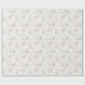 Personalisierte Vintage Flugzeuge Boys Geburtstag Geschenkpapier (Flach)