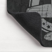 Personalisierte Vintage Flugzeugpilotenakademie Mousepad (Ecke)