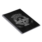 Personalisierte Vintage Flugzeugpilotenakademie Notizblock (Rechte Seite)